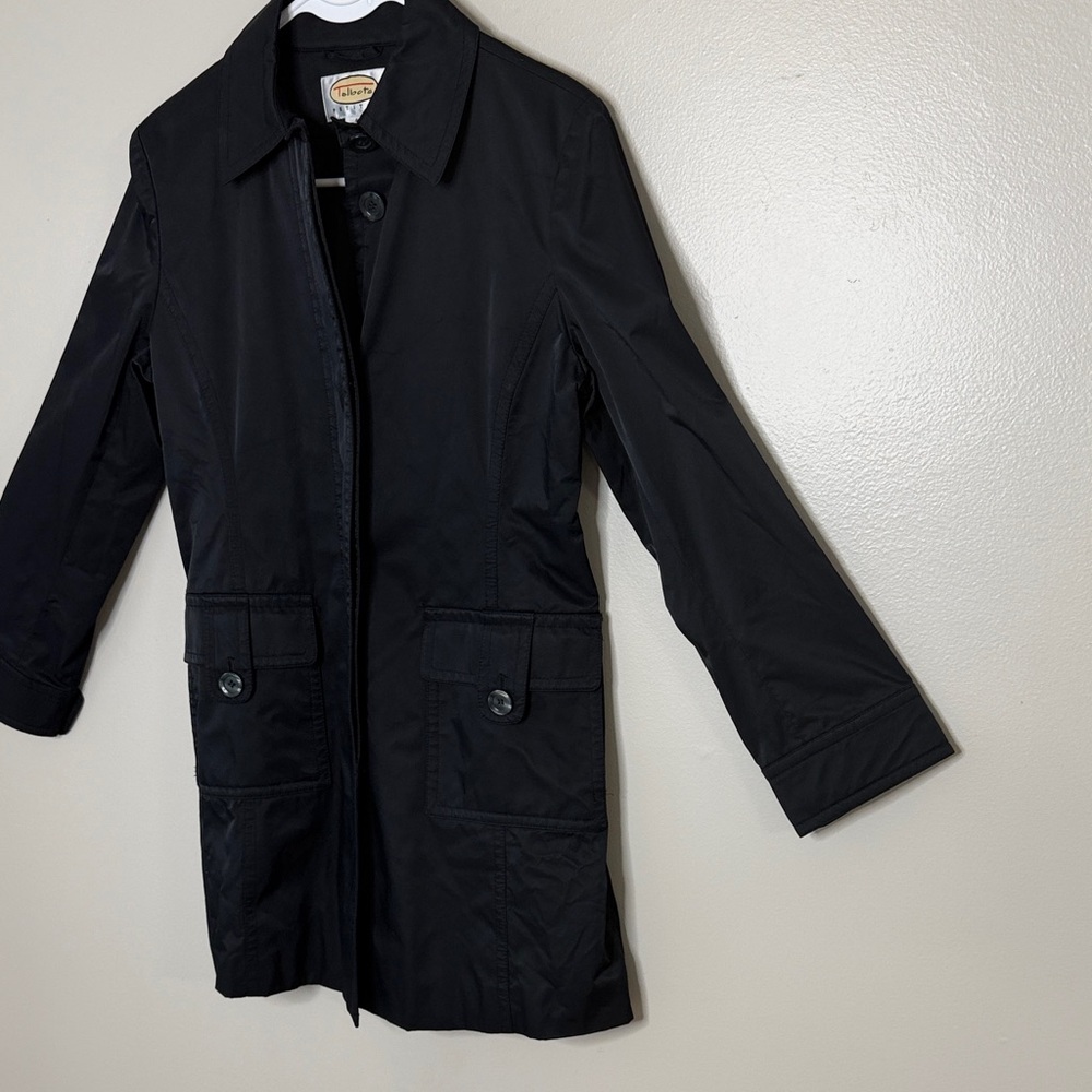 Talbots Midnight Black Lightweight Jacket Size 4 … - image 5